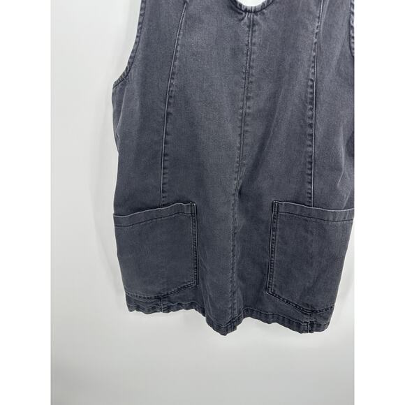 Free People We The Free High Roller Skirtall Womens XL Black Denim Dress - Picture 4 of 9